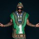 Green Half-Sleeve Hooded Dashiki
